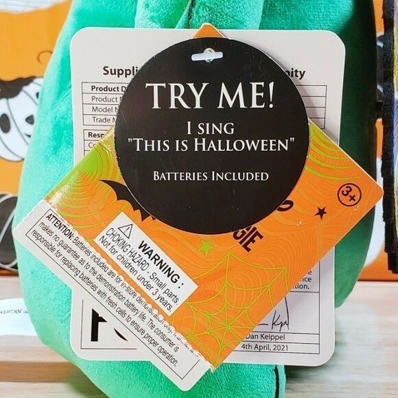 Nightmare Before Christmas Animated Oogie Boogie 12" UltraSoft Disney Plush NWT - Picture 5 of 7